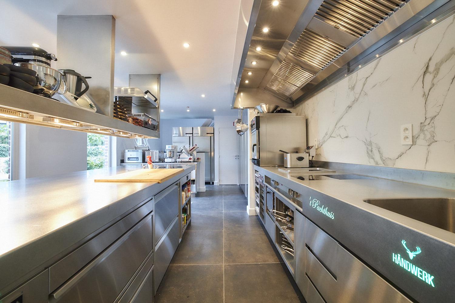 Inox maatkeuken voor extraordinary chef